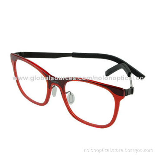 High-quality Metal Reading Glasses Frame with Acetate Temple, Logos Can be Printed